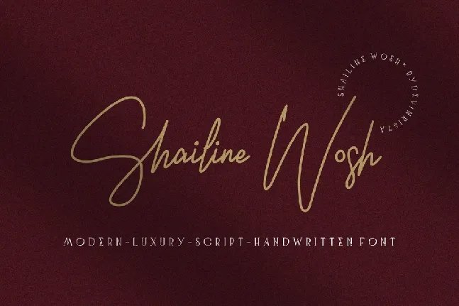 Shailine Wosh font