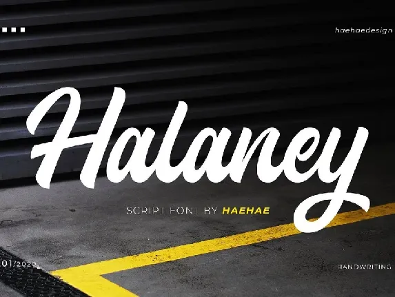 Halaney font