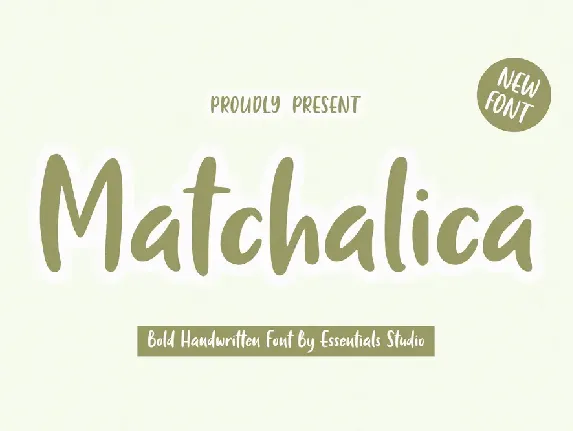 Matchalica font