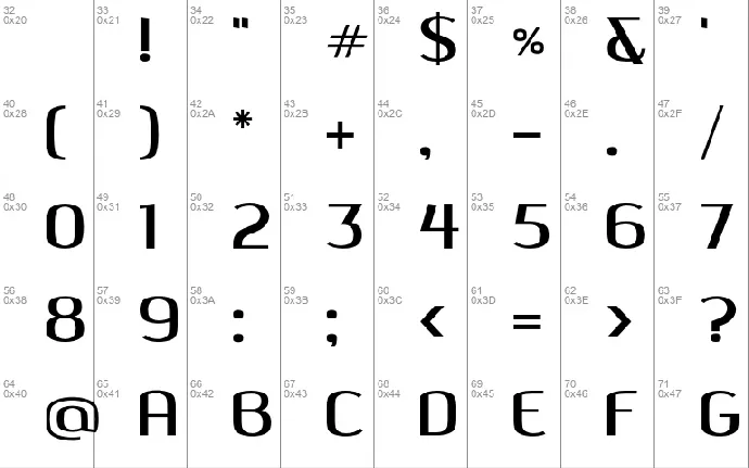 Quango font