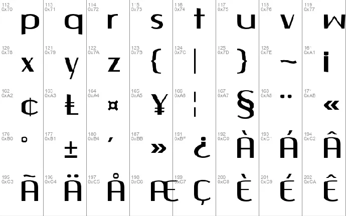 Quango font