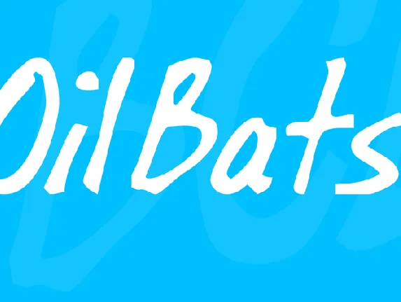 OilBats font