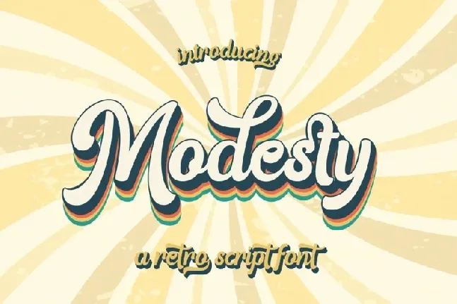 Modesty Typeface font