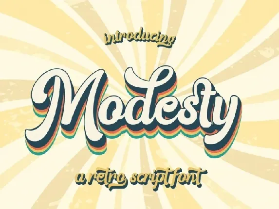 Modesty Typeface font