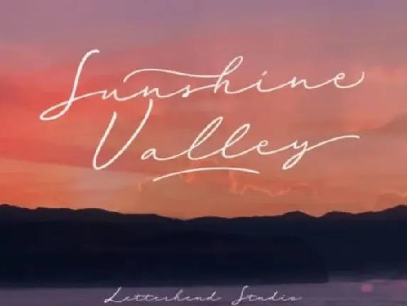 Sunshine Valley Handwritten font