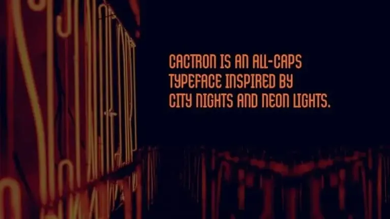 Cactron Sans Serif font