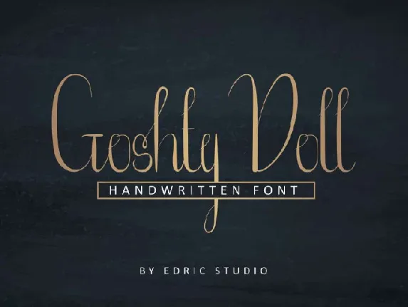 Goshty Doll Calligraphy font