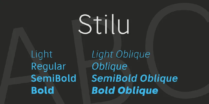 Stilu Family font