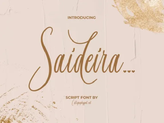 Saideira font