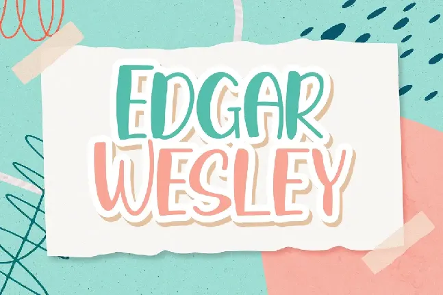 Edgar Wesley font