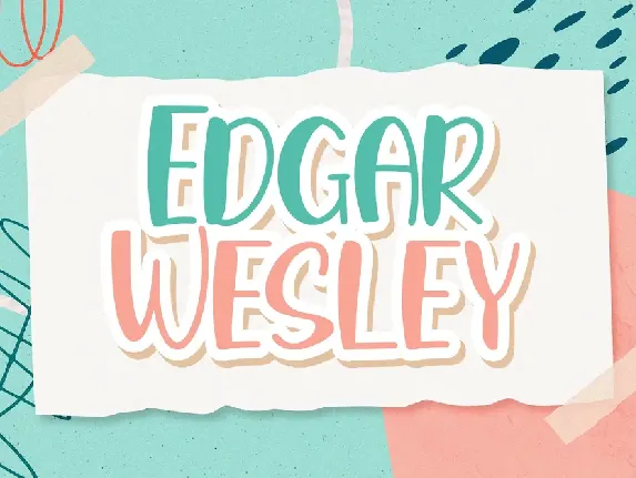 Edgar Wesley font