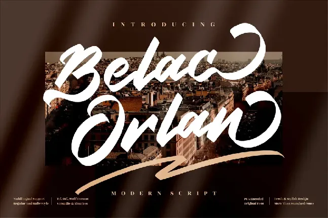 Belac Orlan font