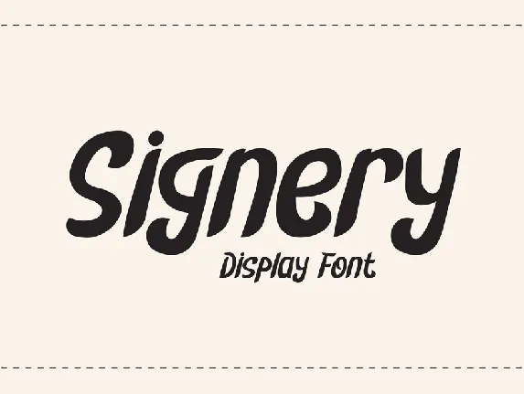 Signery font