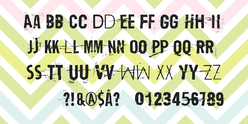 Trash Zydego font