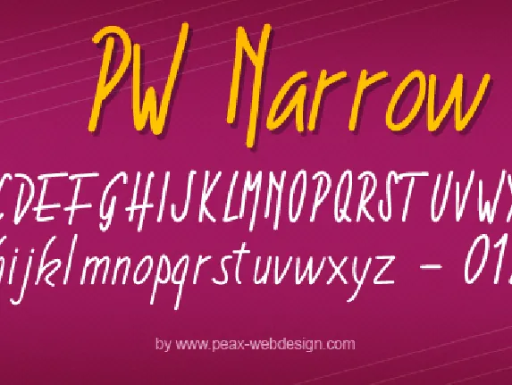 PWNarrow font