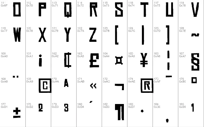 Chinese Rocks font