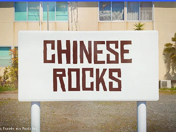 Chinese Rocks font