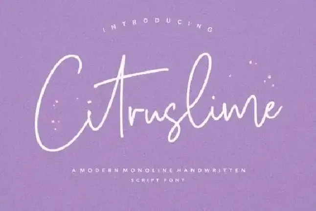 Citruslime Handwritten font