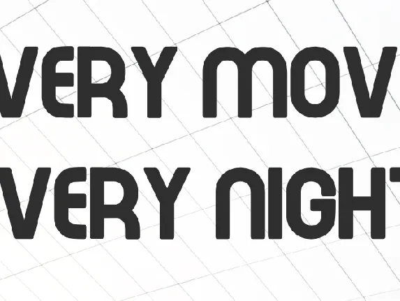 Every Movie Every Night font