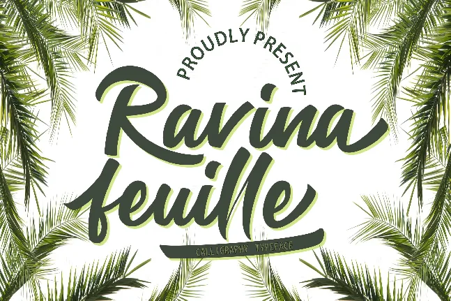 Ravina Feuille font