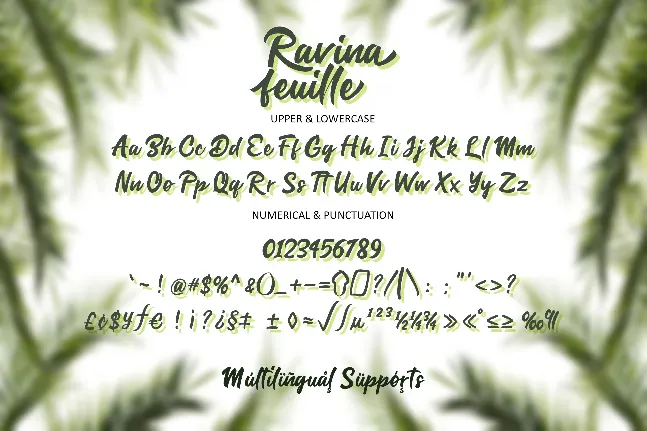 Ravina Feuille font