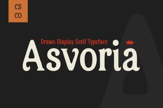 Asvoria Drawn font