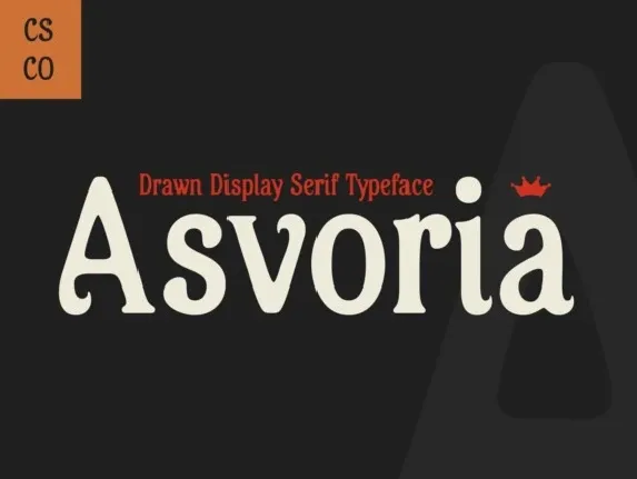 Asvoria Drawn font