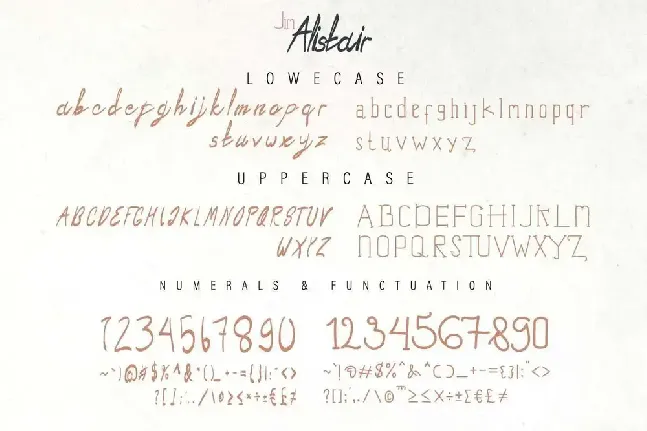 Jim Alistair Demo font