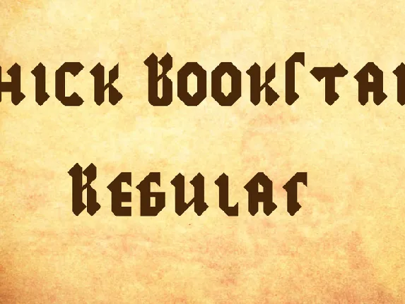 Thick Bookstaves font