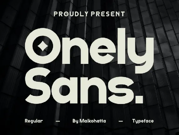 Onely Sans font