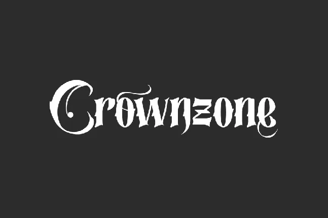 Crownzone font