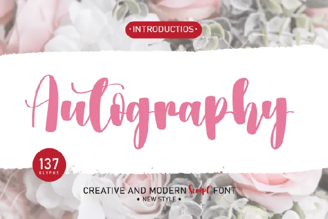 Autography font