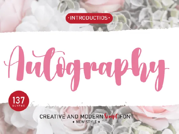 Autography font