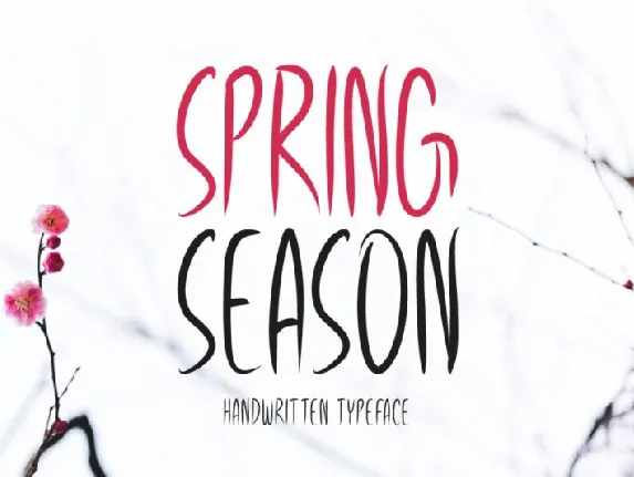 Spring Season font