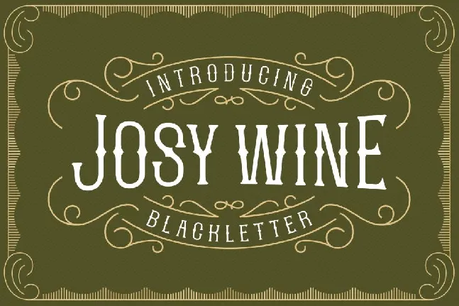 Josy Wine font