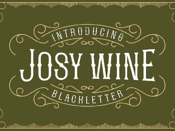 Josy Wine font