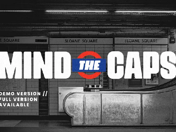 Mind The Caps font