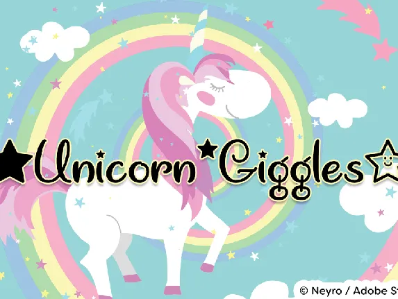 Unicorn Giggles font