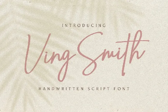 Ving Smith Handwritten font