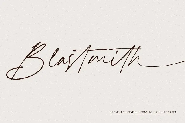 Blastmith font