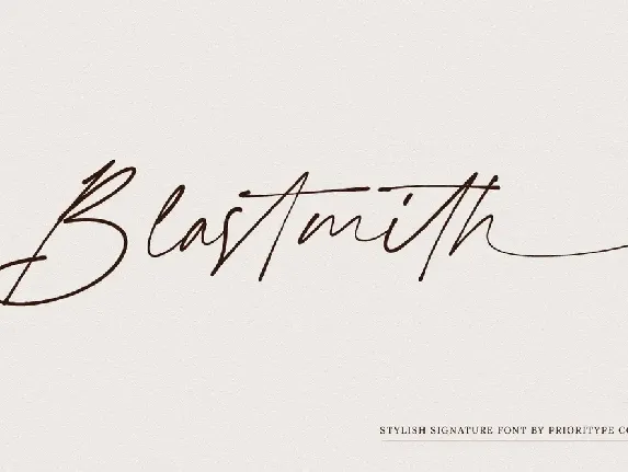 Blastmith font