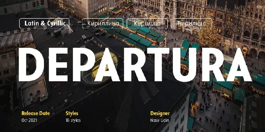 Departura font