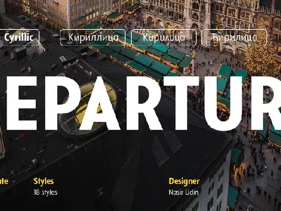 Departura font