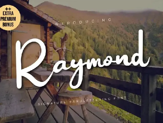 Raymond Script font