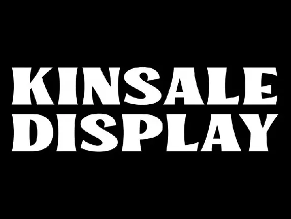 Kinsale Display font