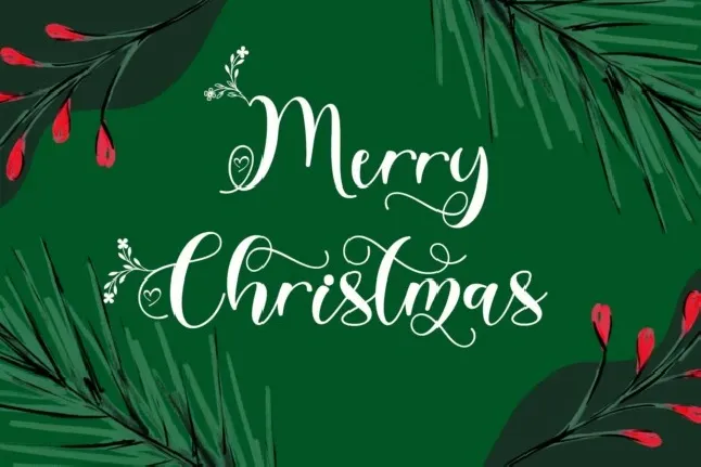 Christmas Garden Script font