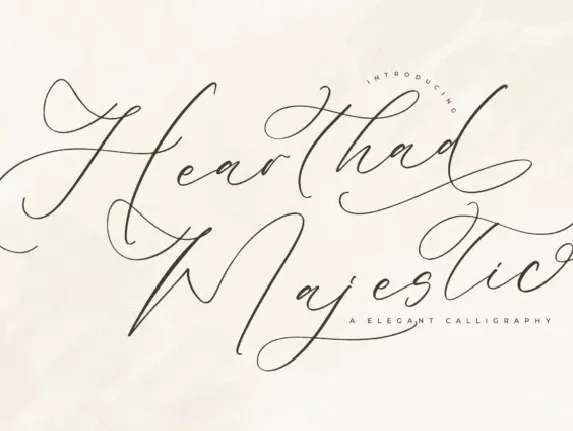 Hearthad Majestic font