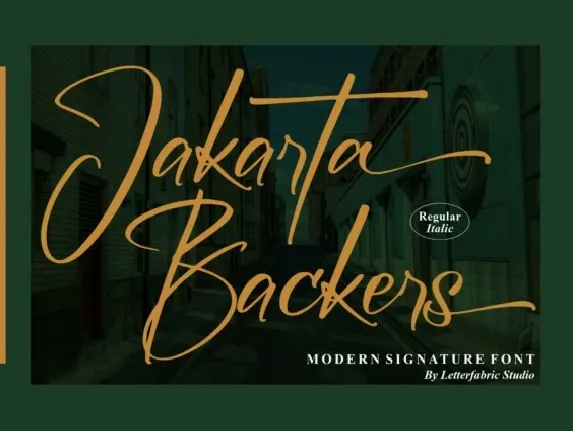 Jakarta Backers font