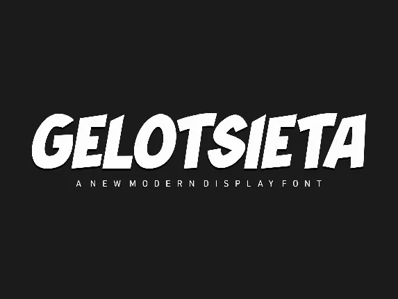 Gelotsieta font