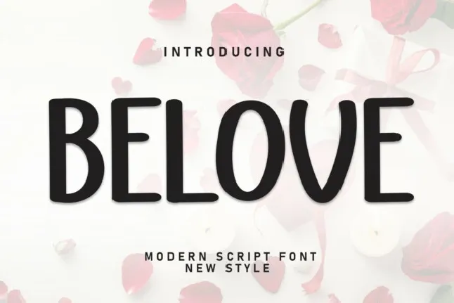 Belove Display font